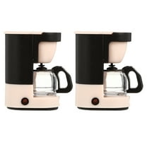 OUNONA Miniature Coffee Maker for Dollhouse Kitchen, Plastic, 2 Pieces, Realistic Toy Accessories