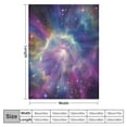 thumbnail image 4 of Nawypu Galaxy Blanket Outer Space Universe Purple Nebula Gifts for Women Girls Boys Home Bedroom Decor Super Soft Cozy Lightweight Plush Flannel Throw Blanket for Birthday, 4 of 6