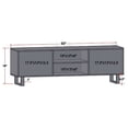 thumbnail image 3 of Mod-Arte Modern Hard Wood Linear Entertainment Unit for TVs up to 55" in Natural, 3 of 11