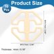 thumbnail image 2 of 10Pack Hebilla Antideslizante para Funda de Sillón, Hebilla Ajustable para Cojines de Sofá de 74.7 x 74.5mm para Fundas de Silla de Sofá y Asiento de Coche, Octágono, Beige, 2 of 6