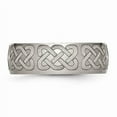 thumbnail image 3 of Titanium Brushed Celtic Laser Design 8mm Band (Size 11.5) Made In China tb26b-11.5, 3 of 4