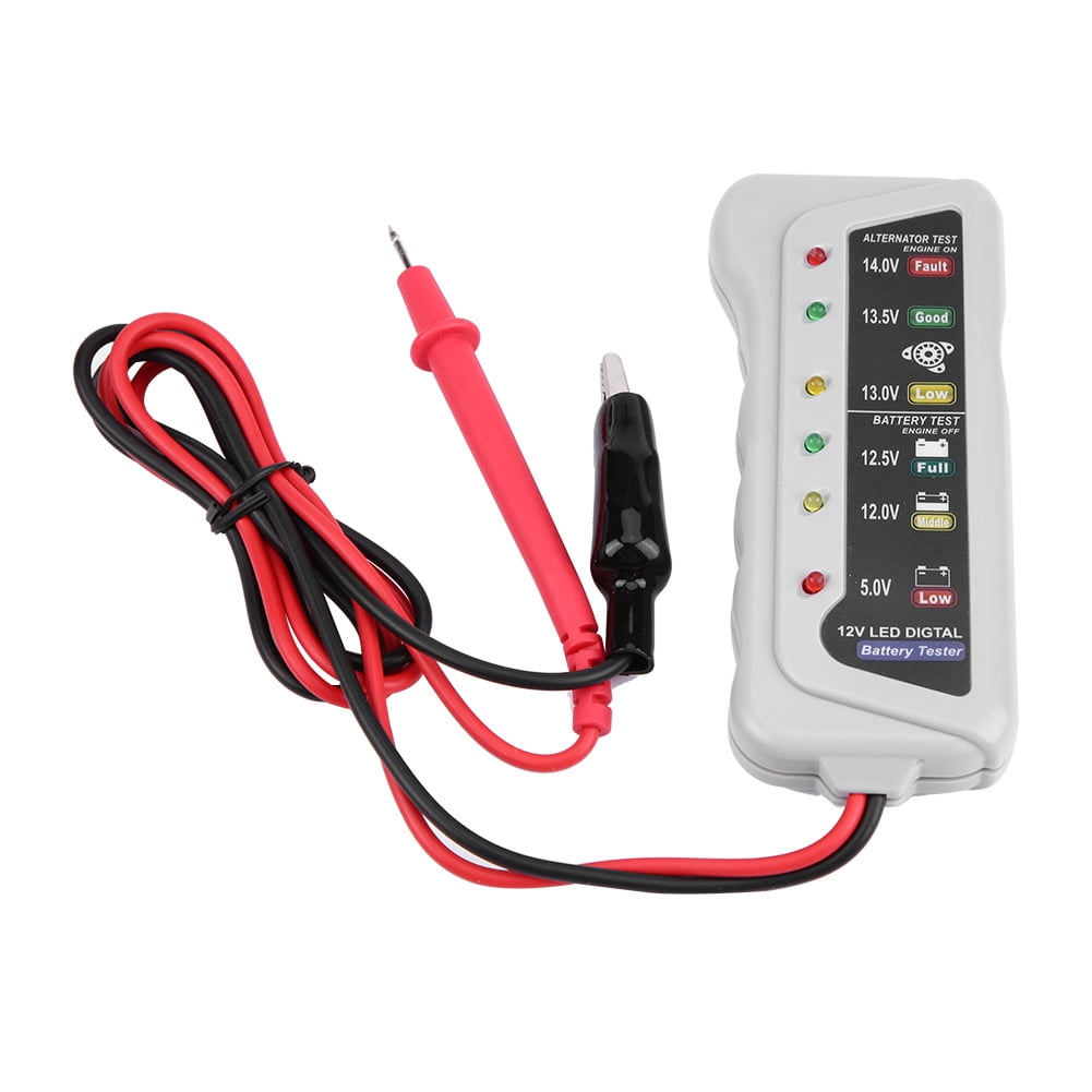 Tebru Battery Tester,2-14.8V Car Van Auto Battery Tester Storage/Maintenance Charger System Analyzer Checker Tool, Battery Load Tester