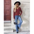thumbnail image 5 of Zeagoo Women' Fall V Neck Sweaters Long Sleeve Tops Fashion Clothing, 5 of 5