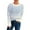 Blue, variant on Women's Fashion Casual Loose Pattern Gradient Color Long Sleeve Round Neck Pullover Knit Sweater for Fall Winter Artistic Expressions,Yellow,S