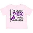 thumbnail image 3 of Inktastic Pancreatic Cancer Bravest Hero I Ever Knew 1 Boys or Girls Toddler T-Shirt, 3 of 5