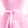 thumbnail image 3 of Ladies Lingerie, Robes For Women Tulle Robe with Faux Fur Trim, Wedding Sexy Feather Robe Bridal Illusion Tulle, 3 of 4