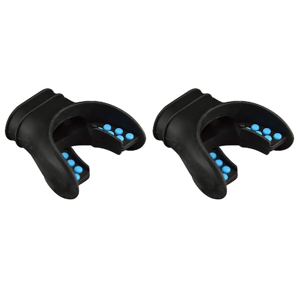 2X Regulador de Boquilla de Snorkel Boquilla de Buceo Accesorio Universal Reemplazo Respirador de Silicona de Buceo Azul