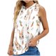 thumbnail image 1 of Tops de Ajuste Suelto para las Mujeres de Moda Impresa con Capucha sin Mangas, Poliéster, 1 of 5