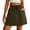Army Green, variant on Aboser Summer Athletic Skirts for Women Casual A Line Mini Skirt Elastic Waist Drawstring Skirts Solid Color Sports Skirt Workout Tennis Golf Skirts with Pockets