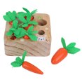 thumbnail image 2 of Juego de zanahoria, simulación de madera, juguetes educativos, juego de combinación para bebés de aprendizaje temprano, 2 of 5