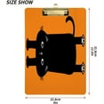 thumbnail image 2 of FMSHPON Happy Black Cat Clipboard Hardboard Wood Nursing Clip Board and Pull for Standard A4 Letter 13x9 inches, 2 of 7