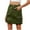 Army Green, variant on qolati Womens Cargo Skirt Button Mini Denim Short Skirt with Pocket High Waist Y2k Bodycon 2024 Pencil Skirts