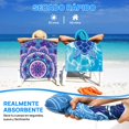 thumbnail image 4 of JoalGfda 2 Pack Microfibra Sobredimensionada Ligera Toalla de Playa 90 * 180cm XL Extra Grande Delgada Sin Arena Toalla Viaje Piscina Yoga Gimnasio Camping (2, Tortuga Azul y Mandala), 4 of 7
