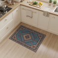 thumbnail image 2 of ODIKA Front Symmetrical Door Motif Dusty Vintage Bedside Beige Ru Skid Stain Resistant Flatwoven for Entryway, Kitchen, Mudroom, 2 of 7