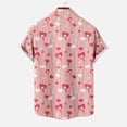 thumbnail image 5 of IROINNID Men's Casual Valentine's Day Heart Printed Blouse With Pocket, 5 of 5