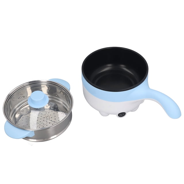 Multifunction Electric Skillet, Car Electric Cooking Pot Large Capacity Prevent Drying Safe Non Greasy 250W for Camping