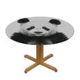 thumbnail image 3 of WYYP Panda Bear Round Tablecloth 100% Polyester Fiber Waterproof White, 3 of 8