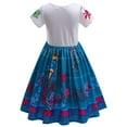 thumbnail image 3 of Kids Girl Mirabel Cartoon Princess Dress Halloween Cosplay With Bag, 3 of 7