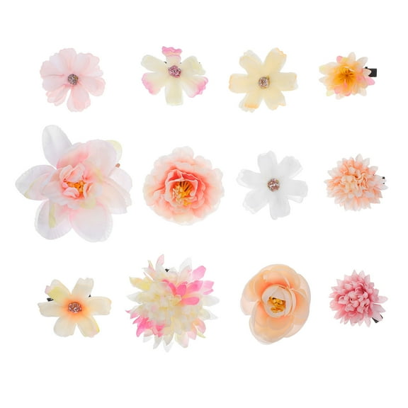 Raindrops 12 Pcs Hawaiian Accessories for Women Featuring Flower Hair Pins for Styling