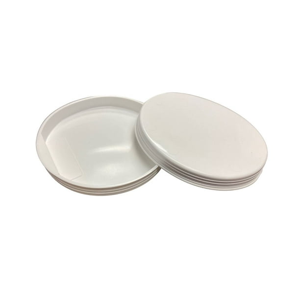 TubeeQueen White Round Plastic End Caps for Kraft Mailing Tubes 4