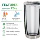 thumbnail image 3 of Taza de café Tumbler Oasisdream de acero inoxidable, 600 ml, 3 of 6