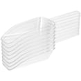thumbnail image 5 of 8Pcs Plastic Scoop Mini Clear Flour Ice Candy Dessert Buffet Popcorn Scoop Shovel (White), 5 of 5