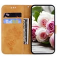thumbnail image 4 of Nalacover for Samsung Galaxy S21 FE Wallet Case,Luxury Embossed Sun Flower Pattern PU Leather Soft TPU Magnetic Flip Folio Book Credit Card Holder Shockproof for Women Men Cover+Wrist Strap.Yellow, 4 of 12