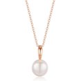thumbnail image 1 of Collar de plata de ley 925 con perlas de agua dulce para mujer, collar con colgante de perla única seleccionado a mano, 1 of 2