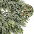 thumbnail image 6 of Guvpev 6FT Real Touch Christmas Garlands - Artificial Cedar Garland Realistic Faux Cedar Pine Needles Greenery Garland for Mantel, Fireplace, Holiday, Seasonal Decor, Indoor Outdoor Xmas Decorations, 6 of 9