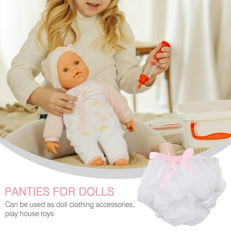 6 Pcs Doll Underwear Babies Dolls for Girls Babydolls Accessories Clothes  Underpants 18 Inch Panties 