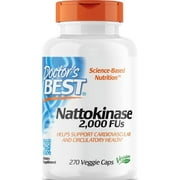 Doctor's Best Nattokinase, Non-GMO, Vegan, Gluten Free, 270 Veggie Caps