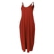 thumbnail image 1 of Vestido maxi largo Sunnimix sin mangas con bolsillo Orange XL, 1 of 8