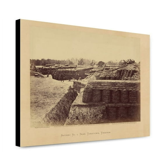 Canvas Print: Battery No. 1, Near Yorktown, Virginia, 1862