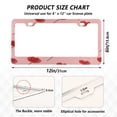 thumbnail image 2 of Aluminum License Plate Frame 2 Pack Car Exterior Accessory Car Tag Holder for Front Rear Plates Cars Decor Red Heart-shaped Lollipops, 2 of 7