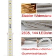 thumbnail image 4 of 220V AC 2835 LED Strip Light, IP68 Waterproof, 144 LEDs/m, 900LM, Cold White, 8m Luminous Strip, 4 of 5
