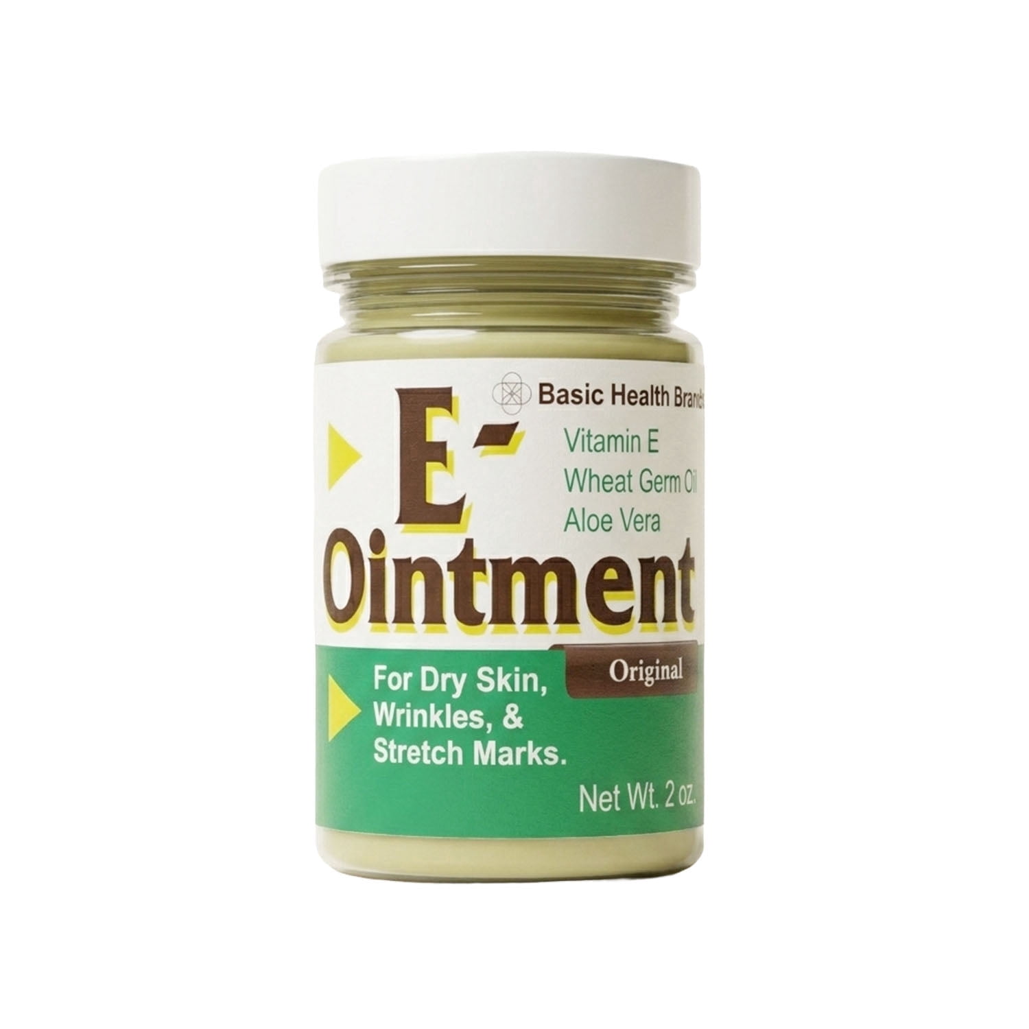 Basic Health Brands Vitamin E Ointment 2 oz – Helps Reduce Appearance of Scars & Stretch Marks