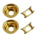 thumbnail image 2 of Paquete de 2 placas de hierro para enchufes de guitarra eléctrica Fernsehsender, color dorado Oro, 2 of 9