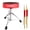 Red, variant on Heavy Duty Adjustable Drum Throne – 3.5" Velvet Padded Stool, 17"-24" Height, 310lb Capacity, Anti-Slip Tripod for Drummers, Guitarists & Kids