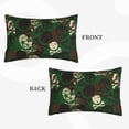 thumbnail image 4 of Naloa Camouflage Skull Pillowcase, Throw Pillowcase, Wrinkle-Free, Stain-Resistant with Hidden Zipper for Bedroom Sofa - 20"x30", 4 of 9