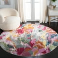 thumbnail image 2 of SAFAVIEH Lillian Beryl Abstract Floral Area Rug, Grey/Pink, 8' x 10', 2 of 5