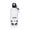 White, variant on M Buder Kids Water Bottle 16.9 oz / 500ml Aluminum Insulated Sports Jug Yellow Lion Cute Cartoon Design for School
