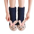 thumbnail image 2 of FAROOT Fuzzy Socks for Women Girl 3D Rabbit Animal Slipper Socks, 2 of 4