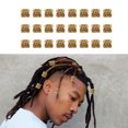 thumbnail image 4 of Metal Hair Beads, Dreadlocks Beads Long Lasting 24 PCS Crafted Versatile  For Singers For Music Festival, 4 of 8