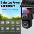 thumbnail image 3 of LINKPAL Dual Lens Solar Security Cameras Wireless Outdoor, 2.4G WiFi, 360° View Pan/Tilt with 6MP Color Night Vision, Motion Detection, 2-Way Audio, Spotlight Siren, Easy to Install, 3 of 7