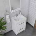 thumbnail image 5 of Alya Bath Sortino 24" Wood Bathroom Vanity with Acrylic Sink in White, 5 of 6