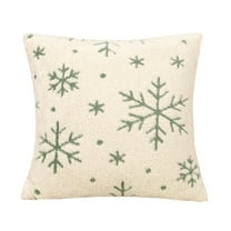 Velvet Snowflake Christmas Pillow Living Room Sofa Bedroom Cushion Home Fabric Decoration