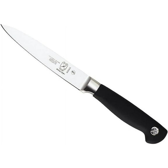 Mercer Culinary Genesis 5-Inch Steel Utility Knife,Black