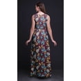 thumbnail image 4 of Bimba Robe Longue Maxi à Fleurs pour Femmes Col Rond Imprimé Robe de Soirée-TTTG, 4 of 6
