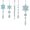 Clear, variant on 5pcs Christmas Snowflake Icicle Ornament with Drop Winter Acrylic Color Crystal Icecycles Hanging Decoration for Xmas Tree Home Window Decor