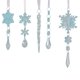thumbnail image 2 of 5 colgantes coloridos de barra de hielo para árbol de Navidad | Adornos de copos de nieve simulados | Adornos colgantes ligeros con cordones | Ideales para árboles, puertas, ventanas, techos y, 2 of 7